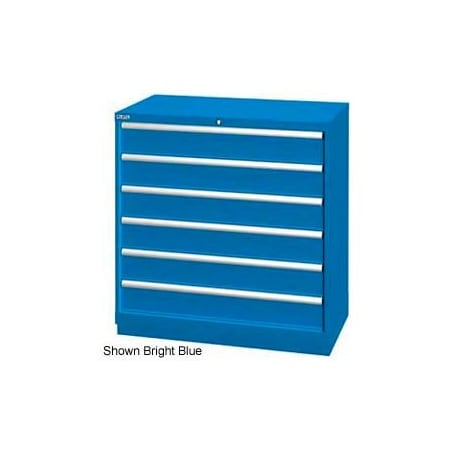 Lista International Lista 40-1/4"W Drawer Cabinet, 6 Drawer, 72 Compart - Bright Blue, Individual Lock XSHS0900-0605BBRG